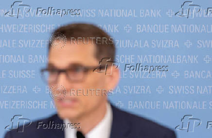 SNB Chairman Martin Schlegel during the rate decision conference of the Swiss National Bank (SNB) in Zurich