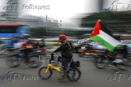 'Ride for Palestine' event in Jakarta