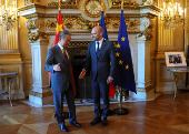 French Foreign Minister Barrot meets with Chinese counterpart Wang Yi