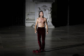 Dress rehearsal of Hugo von Hofmannsthal's drama Jedermann in Salzburg