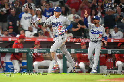 MLB: Los Angeles Dodgers at Los Angeles Angels