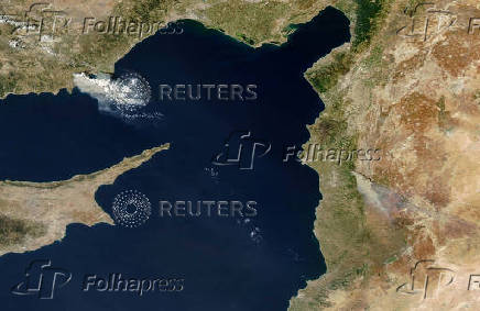 Satellite imagery of wildfires in southern Europe, Turkey and Syria