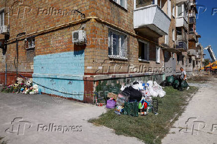 Aftermath of a Russian missile attack in Kyiv