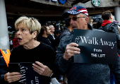 March and rally by conservative activists from West Hollywood to Beverly Hills