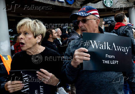 March and rally by conservative activists from West Hollywood to Beverly Hills