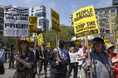 May Day rally and march at Union Square in New York