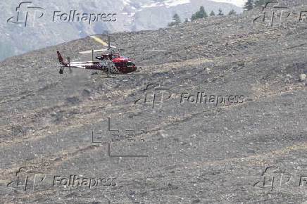 Aftermath of Birch Glacier collapse in Switzerland