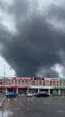 Aftermath of drones attack on Russia's Murmansk region