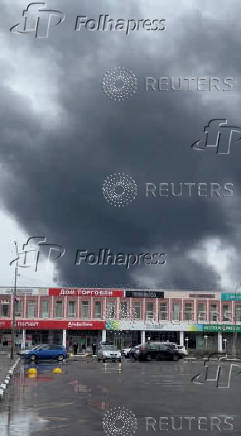Aftermath of drones attack on Russia's Murmansk region