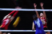 FIVB Volleyball Women's Nations League - Belgium vs Thailand