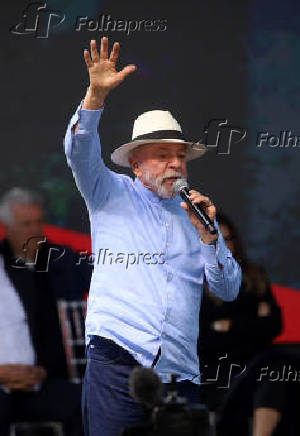 Lula durante encontro de celebração dos avanços do Novo Acordo do Rio Doce (MG)