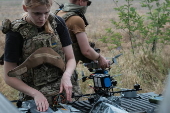 Training fibre-optic FPV drones 93nd Brigade in Donetsk