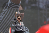 Protest during the anniversary of the 2009 coup d'état, in Tegucigalpa