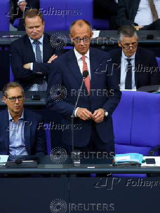 German lower house of parliament Bundestag budget session, in Berlin