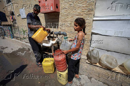 Scarce and unclean, water crisis deepens plight of displaced Gaza family