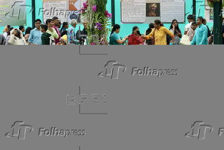 Grand flower show ahead of India's Independence Day celebrations in Bangalore