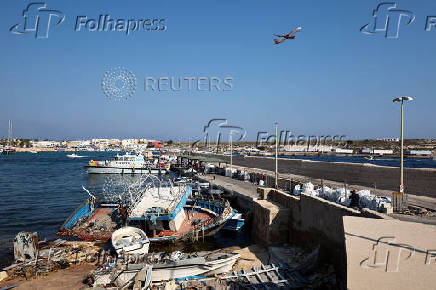 Aftermath of migrant shipwreck off Italy's Lampedusa island