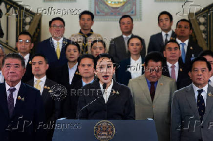 Thai Constitutional Court removes PM Shinawatra from office, in Bangkok
