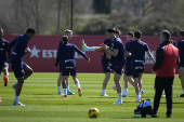 Entrenamiento del Girona FC