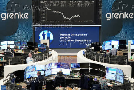 German share price index DAX graph is pictured at the stock exchange in Frankfurt
