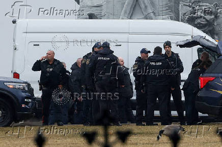 Canadian Parliament under lockdown, in Ottawa