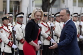 Slovenia's Parliament Speaker Urska Klakocar Zupancic visits North Macedonia