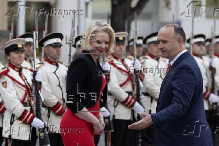Slovenia's Parliament Speaker Urska Klakocar Zupancic visits North Macedonia