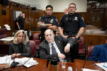 Harvey Weinstein appears at Manhattan Criminal Court for his rape and sexual assault trial, in New York City