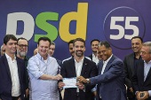 Filiação do governador do RS, Eduardo Leite, ao PSD em SP