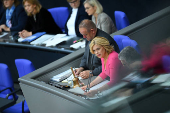 The lower house of parliament, the Bundestag, holds a plenum session in Berlin
