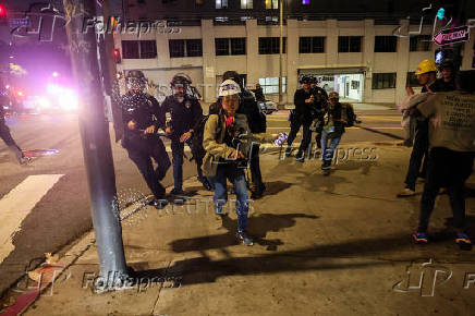 Protests against federal immigration sweeps continue, in Los Angeles