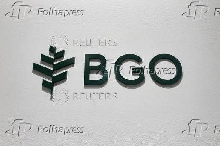 Logo of BGO is displayed at their office in Tokyo