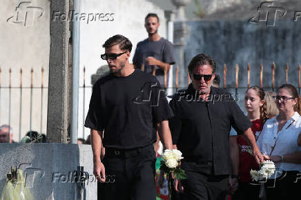 Velório dos jogadores Diogo Jota e André Silva, na Igreja Matriz de Gondomar, em Portugal