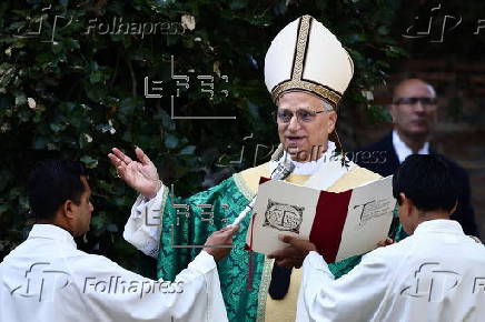 Pope Leo XIV leads the Mass for the Care of Creation in Castel Gandolfo