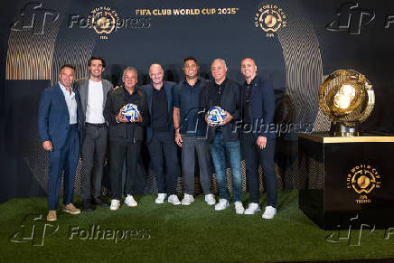 Copa do Mundo de Clubes da FIFA durante uma coletiva de imprensa na Trump Tower, em Nova York