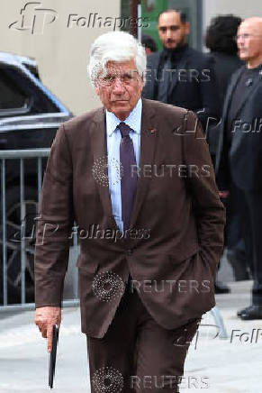 Funeral of late French talk show host and TV journalist Thierry Ardisson in Paris