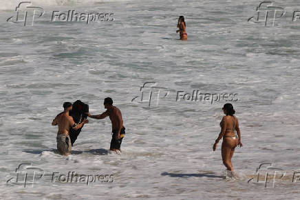Movimentação nas praias do Rio de Janeiro.