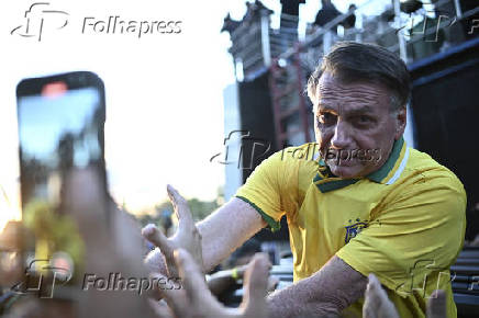 Bolsonaro ato pela anistia em Brasília