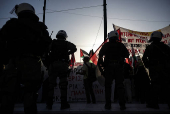 Protesters rally in Athens demanding 'Food for Gaza', amid the ongoing conflict between Israel and Hamas