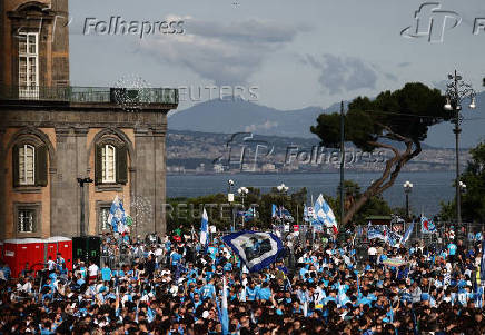 Serie A - Napoli fans gather before Napoli v Cagliari