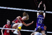 FIVB Volleyball Women's Nations League - Belgium vs Thailand