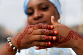 Muslims celebrate the Eid al-Adha festival, in Abidjan