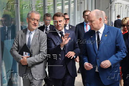 French President Macron on state visit to Monaco