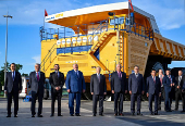 Russian President Vladimir Putin attends the Eurasian Economic Forum in Minsk