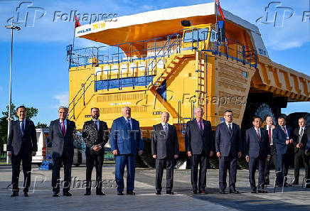 Russian President Vladimir Putin attends the Eurasian Economic Forum in Minsk