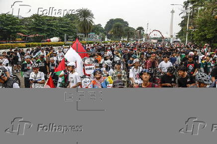 'Ride for Palestine' event in Jakarta