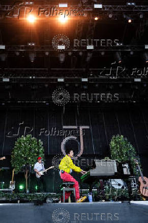 British artiste Jacob Collier performs at Tinderbox music festival in Odense