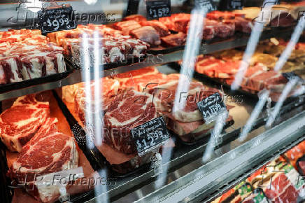 Meats are displayed at a store in New York City