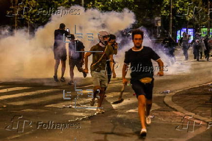 Anti-government protest in Belgrade