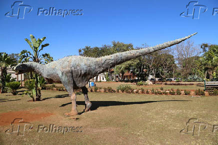 Vista do Museu dos Dinossauros, na cidade de Uberaba (MG)